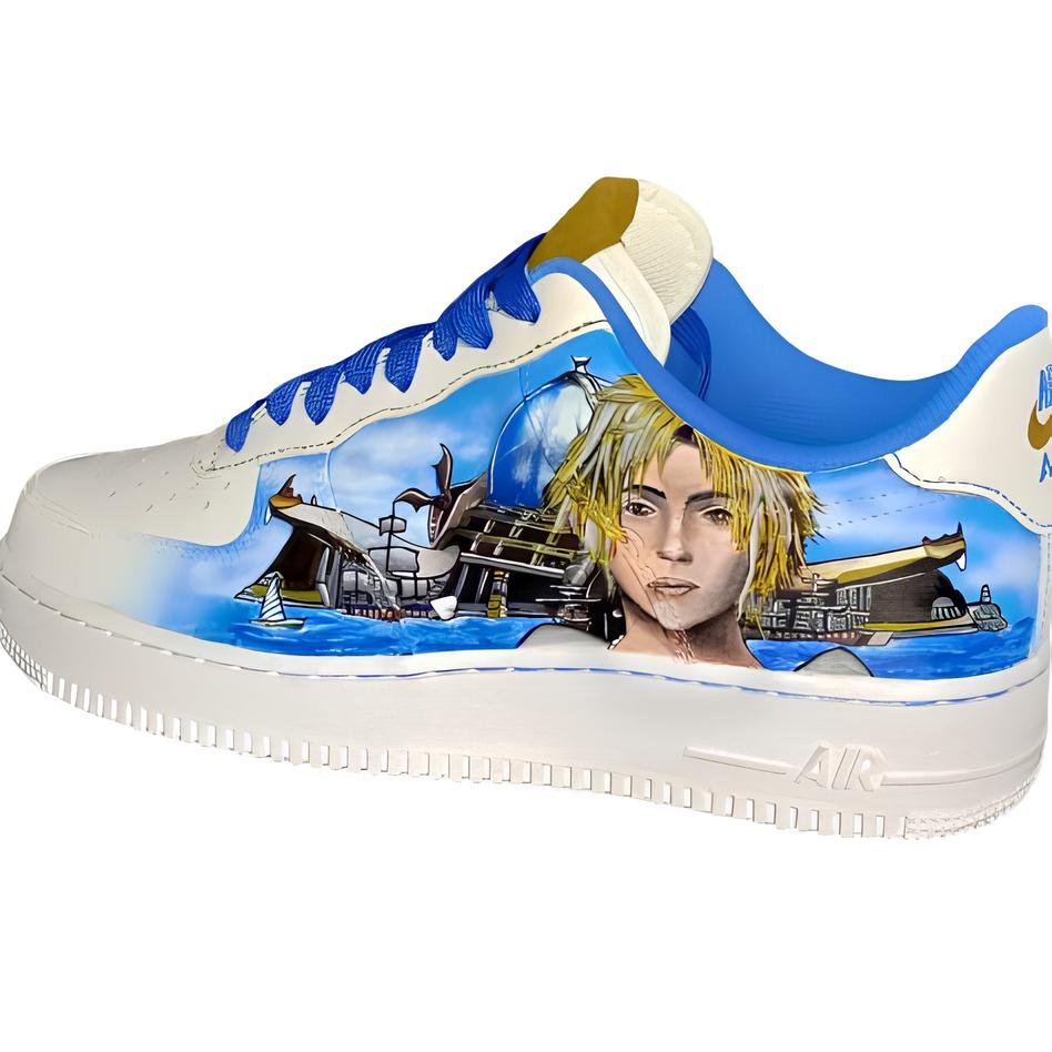 Nike Air Force 1 Custom Final Fantasy X Taille 43 Custown